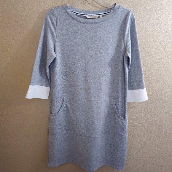 SOFT SURROUNDINGS Heather Gray Corryn Sweatshirt Dress~Size S~NWT - Picture 8 of 12